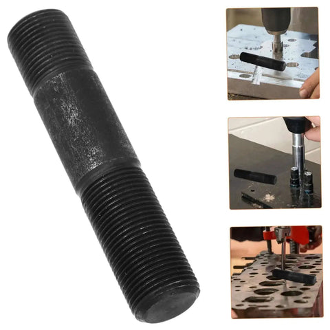 Hydraulic Punch Driver Kit Knockout Tool For Electrical Conduit And Metal Sheet Punching Set with close-ups of punch and die use