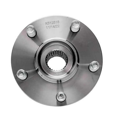 Front view of Rear Wheel Bearing And Hub Assembly With 5 Lug For Subaru Forester 2014 2018, Impreza 2012 2021, Crosstrek 2016 2021, XV Crosstrek 2013 2015 Replacement Durable OEM Comparable Wheel Hub