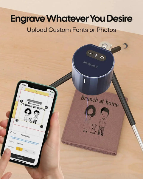 Pocket Size Laser Engraver For Wood And Leather Crafts A Mini USB Powered Engraving Tool With 0.15mm Precision Ultra Portable Design