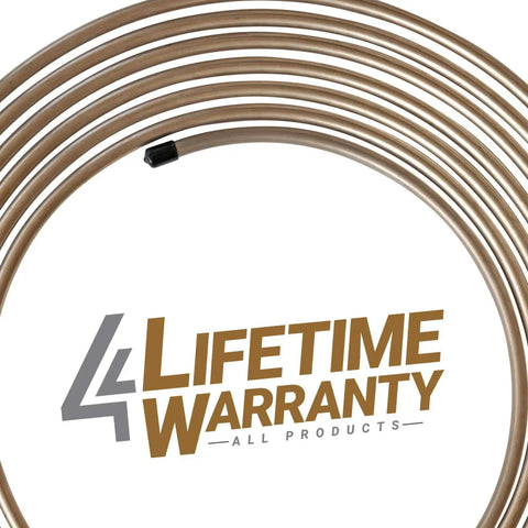 4LIFETIMELINES copper-nickel brake line coil, 3/8 in, 25 ft, non-magnetic