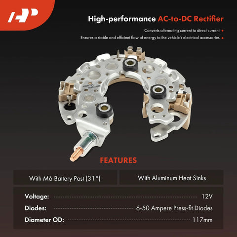 Alternator Rectifier Direct Plug And Play Replacement For Toyota Camry RAV4 Corolla Tacoma Highlander Tundra 4Runner Matrix