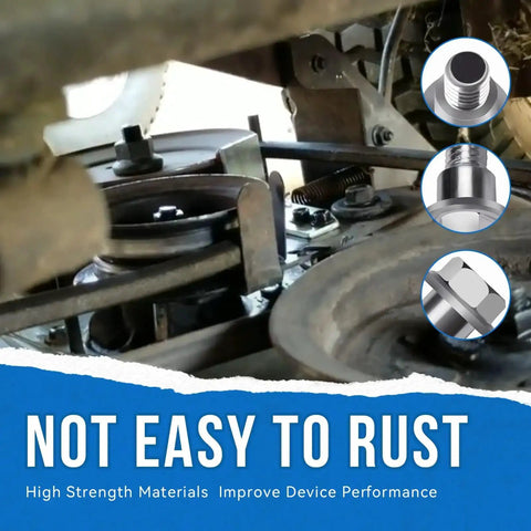 Two Pack Shoulder Bolts 532196539 For Riding Mowers Deck Suspension And Chassis Replacement close-up installation view