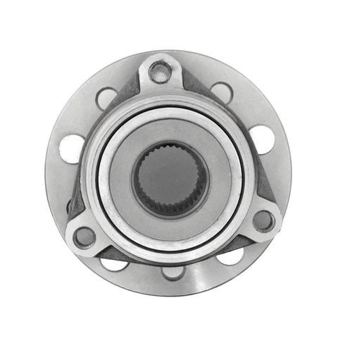 Front Wheel Bearing Hub Assembly Drop In Ready For 1993 To 2004 Chrysler Concorde, 5-lug design, top view.