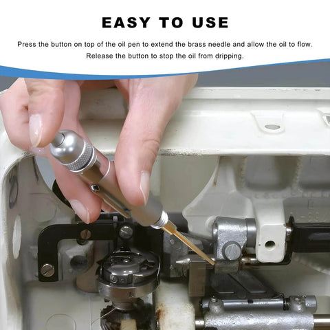 Using Aluminum Precision Oiler Pen With Solid Needle And Pocket Clip Portable Lightweight Lube System for machine maintenance