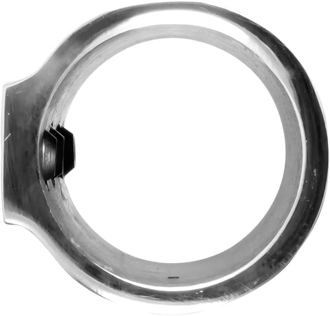 Marine straight pipe fitting connector, stainless steel 316, 25mm (1") tube coupling with bolt