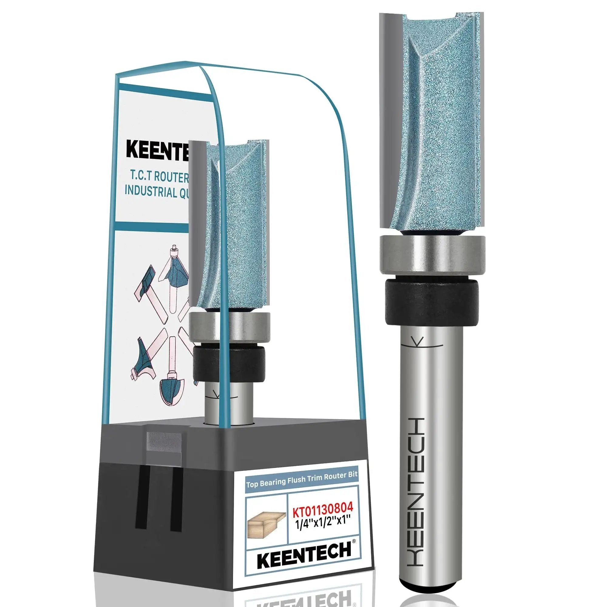 One Quarter Inch Shank Flush Trim Router Bit With Top ...