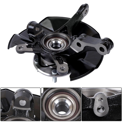 Front Driver Side And Passenger Side Wheel Hub Bearing Steering Knuckle Assembly Replacement For Honda Civic 2013 2014 2015