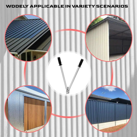 Two-In-One Hand Seamer For Standing Seam Roofing And Siding, Heavy-Duty Vertical Seams Drip Edge Hem Bender in diverse applications