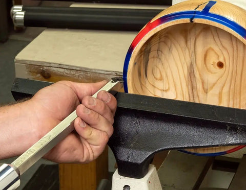 90 Degree Carbide Detailer Tool For Turning Acrylic Resin And Wood Resin Hybrids On A Lathe 12 Inch No Handle Stainless Steel