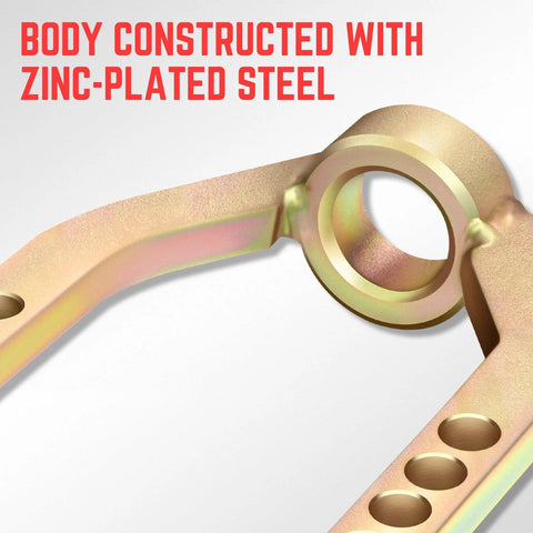 Universal CV Joint Puller Removal Tool with zinc-plated steel body and 9 fully adjustable holes