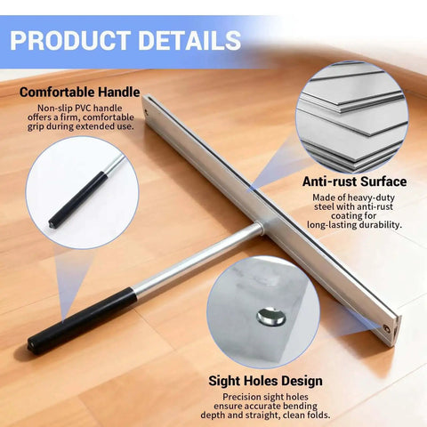 15.25 Inch Sheet Metal Bender Tool For Roofing Ductwork And HVAC Hemming Folding Hand Brake Manual Forming Tool with features