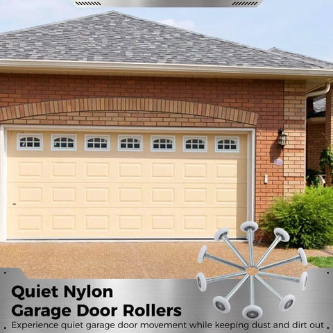 10 Pack Nylon Garage Door Rollers With 1.8 Inch Wheel Diameter And 4.7 Inch Stem Quiet And Low Noise Replaceable Wheel