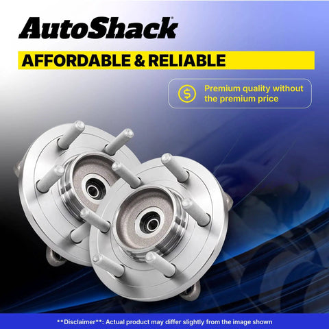 Rear Wheel Hub Bearing Assembly With ABS For Left Or Right Side For 2006-2011 Buick Lucerne, Cadillac DTS, silver hub and studs