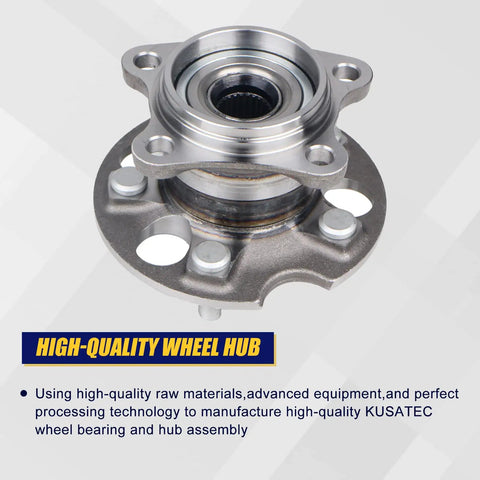 512284 Rear Wheel Bearing Hub Assembly 2 Pack For 2004 To 2006 Lexus RX330, 2007 To 2009 Lexus RX350, 2006 To 2008 Lexus RX400h, 2004 To 2013 Toyota Highlander, 2009 To 2016 Toyota Venza AWD With ABS For Your Ride close-up view