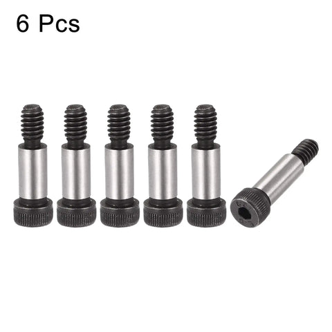 Alloy Steel Shoulder Bolts With Hex Socket Head, 1/4-20 UNC Thread, Shoulder Length 5/8 Inch, Shoulder Diameter 5/16 Inch, 6 Pieces