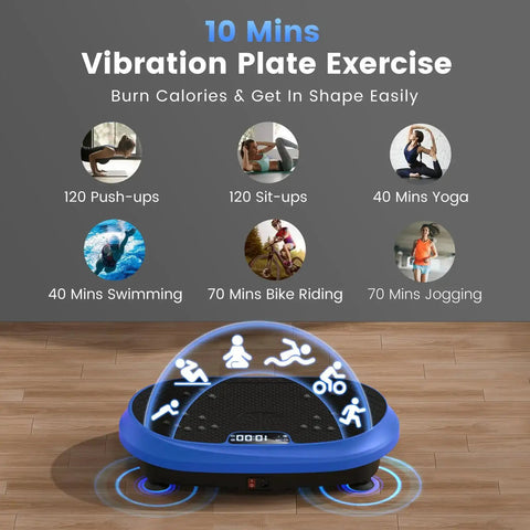 Full Body Vibration Platform For Home Workouts With Bluetooth Power Shaping Lymphatic Drainage Boost Shaker Plate visual guide