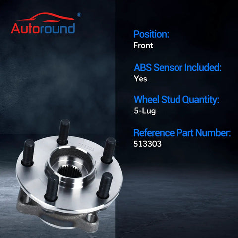 Front Wheel Bearing Hub Assembly Fits Subaru Forester 2009 To 2014 Impreza 2008 To 2014 WRX 2013 To 2014 XV Crosstrek 2013 To 2014 5 Lug With ABS Replacement To Beef Up Your Ride And Keep It Smooth And Quiet.