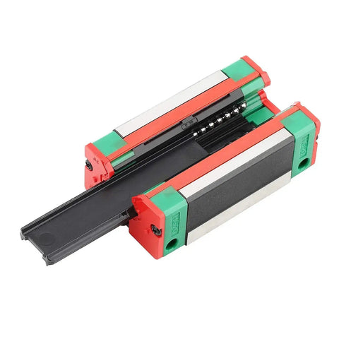 Close-up of HGH15CA carriage block from Pro Grade HGH15 CNC Square Linear Guide Rail Kit for 3D printers and DIY projects.