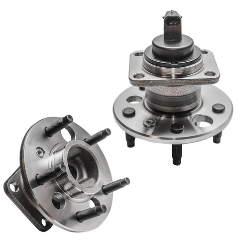2pc Rear Hub Bearing Assemblies with ABS Sensor, 5-Bolt 5-Lug for Chevrolet Malibu Buick LeSabre Lucerne Cadillac
