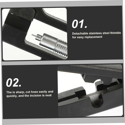 Pro Grade Bike Needle Driver Hydraulic Hose Fitting Insert Tool For Brake Systems with detachable stainless steel thimble