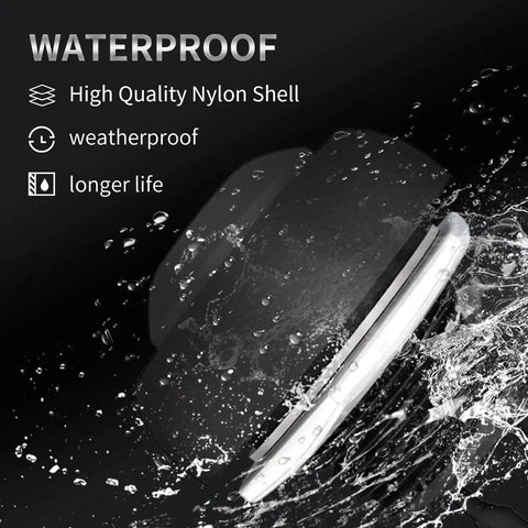 12mm Waterproof Momentary Push Button Switch 2 Pin SPST NO Pre Wired Black in water splash, high-quality nylon shell