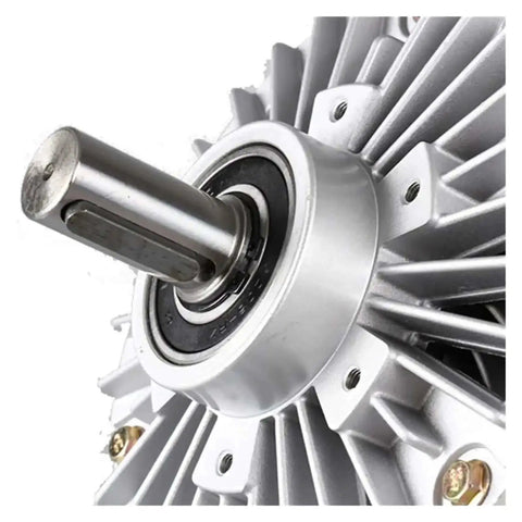 Close-up of High Precision 24V Magnetic Powder Clutch And Brake For Heavy Duty Torque Control With Non Contact Torque Transmission Tension Adjustment 10kg Load Capacity FL100A1 Model Low Wear And Efficient Heat Dissipation