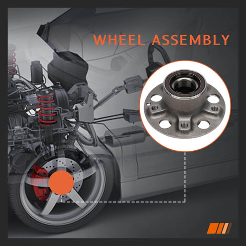 Front Wheel Hub And Bearing Assembly For Mercedes Benz C230 C240 C280 C32 AMG C320 C350 CLK320 CLK350 CLK500 CLK55 AMG CLK63 AMG CLK550 SLK280 SLK300 SLK350 SLK55 AMG Ready To Bolt In Durable Wheel Bearing Kit For Smooth Quiet Ride