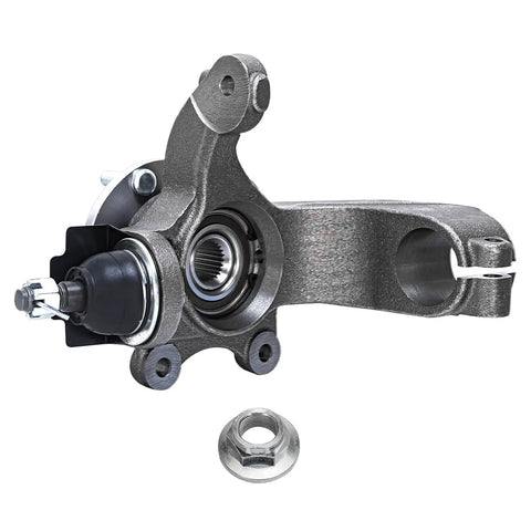 Front Left Steering Knuckle With Wheel Bearing Hub Assembly for 2010 2013 Ford Transit Connect Driver Side Replacement