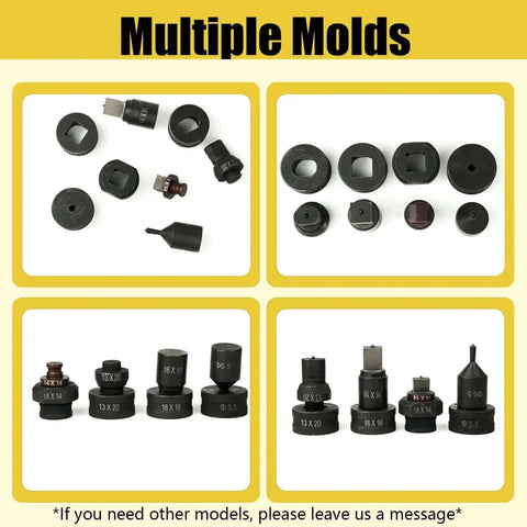 Various oval slotted dies for CH-70 hydraulic press replacement hole punch die in different sizes and shapes for metal punching
