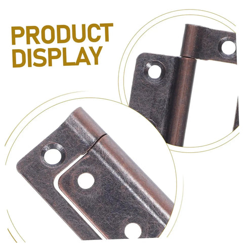 Heavy Duty Quiet Door Hinges For Cabinets And Closets 10 Pack Thickened Steel With High Load Capacity And Adjustable Alignment