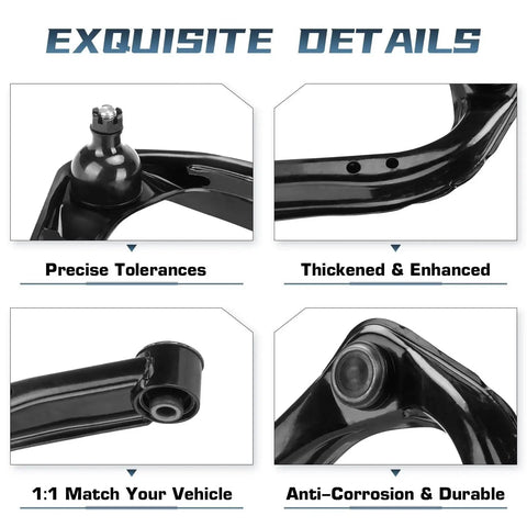 Front Upper Control Arm With Ball Joint Assembly Left And Right Replacement Kit for Nissan and Infiniti showing details