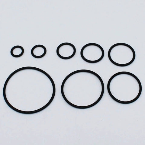 Heavy Duty ORS ORFS Flat Face O Ring Seal Kit for Hydraulic Fittings with Buna N 90 Durometer, 210 Piece Set, Eight Common Sizes