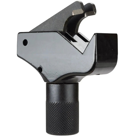 Side view of Universal Thread Repair Tool For SAE And Metric Threads With Adjustable Pitch, showcasing metal design and grip.