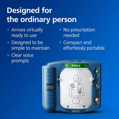 OnSite AED Defibrillator With Portable Emergency Medical Kit, Real Time CPR Guidance And Voice Prompts, Slim Carry Case from Philips