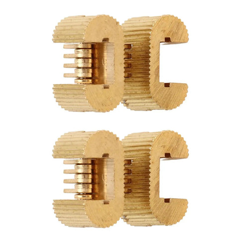 Hidden Copper Hinge Set Two Piece 180 Degree Heavy Duty Hinge For DIY Wood Projects High Hardness Large Load Capacity Safe Smooth Operation
