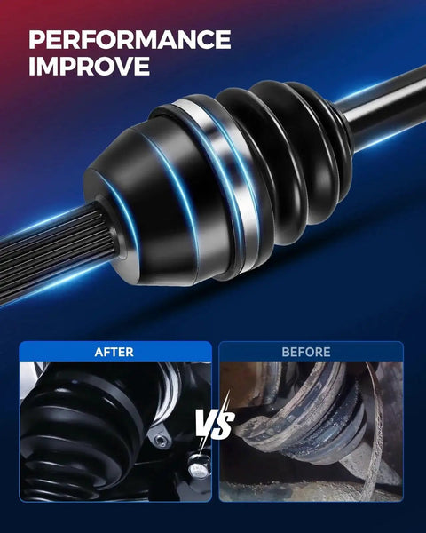 Front Left CV Axle Shaft Assembly For 2015 Through 2019 Hyundai Sonata 2.4L Gas And 2016 Through 2020 Kia Optima shown with durability