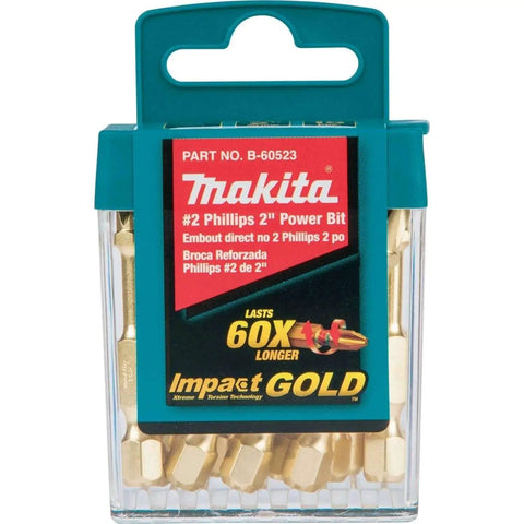 Impact Gold Phillips Number Two Bit For High Torque Impact Drivers, Two Inch Length, 15 Pack, Xtreme Torsion Technology Package