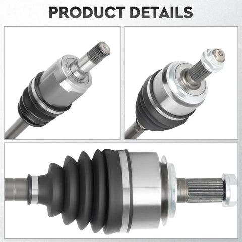 Left Front And Right Front CV Axle Shaft Assembly For Civic 2006 Through 2015 1.8L Automatic Transmission Driver And Passenger Side 2 Pack Drop In Ready