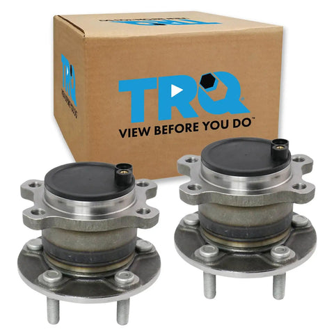 Rear Wheel Bearing And Hub Assembly Set For Ford Transit Connect 2014 To 2018 Driver And Passenger Side Two Piece Replacement Kit Direct Fit OEM Quality Parts For Easy DIY Install