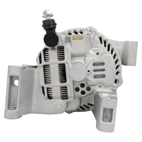 Alternator Replacement For Mazda 3 2.0L 2004-2009 And Mazda 3 2.3L 2004-2009 Plus Mazda 5 2.3L 2006-2007 With 6 Groove Pulley 90A 12V Clockwise Rotation ER Regulator Durable Bearings, side view