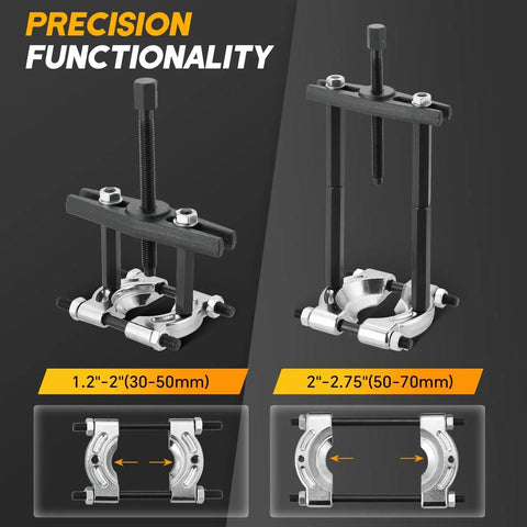Heavy Duty 5 Ton Bearing Puller Set With 14 Piece Wheel Hub Axle Puller Kit Including 2 Inch And 3 Inch Splitters Gear Removal Tool