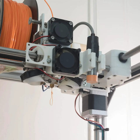 3D printer assembly with Sturdy 132x65mm Black Motor Bracket Mounting Holder For NEMA 23 Stepper Motor 2 Pack in use