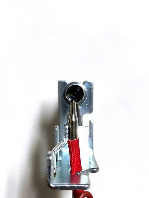 F270398 natural gas ODS pilot assembly for Mr Heater/Heat Star vent-free heaters; metal body with red gas line