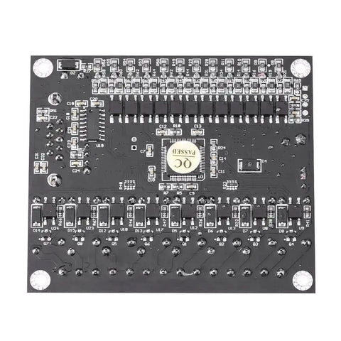 Top view of FX1N-20MR DC Panel PLC Controller with industrial control board and relay output module for automation systems.