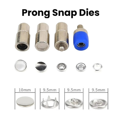 All In One Hand Press Kit For Snap Buttons Grommets Eyelets Rivets And Popper Fasteners With Holes Puncher Dies Kit Prong Snap Dies