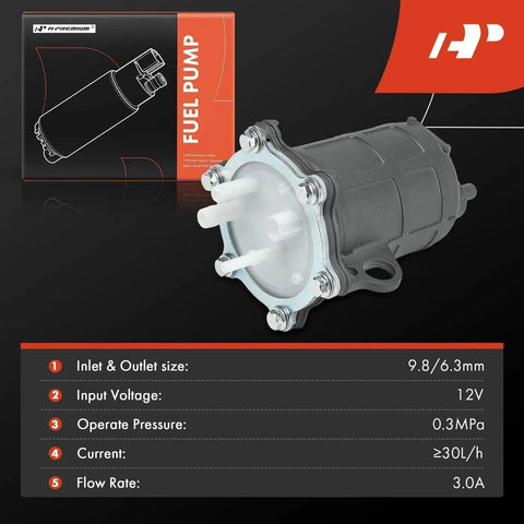 Honda Electric Fuel Pump for ATV Fits TRX420 Rancher 2007 To 2014, TRX500 Foreman 2012 To 2013, TRX700XX 2008 To 2009 Replacement Part 16700-HP5-602 Direct Fit Easy Install