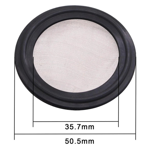 1.5-inch sanitary gasket with stainless screen for Tri Clamp Clover fittings, FKM material, 150 mesh