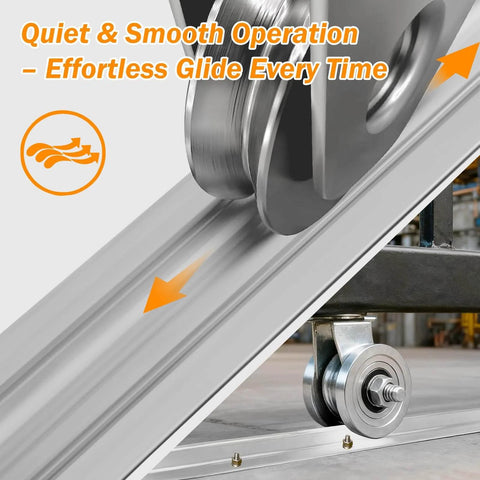Heavy Duty Galvanized V Track For Sliding Gates, Inverted V Groove Gate Rail With Hammer Drive Anchors, close-up view