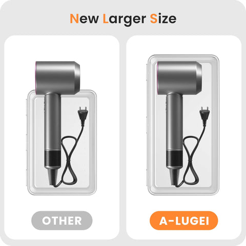Comparison of sizes showing Military Grade Clear Drawer Organizer Set 28 Pcs 5 Sizes Holds 177 Items For Bathroom Vanity Desk Office Junk Drawer Pantry Storage By A LuGei.