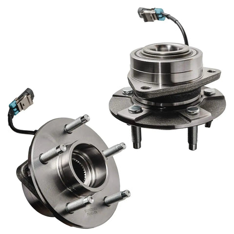 Beefed Up Front Wheel Bearing Hub Assembly Pair For 2002 To 2007 Saturn Vue, 2005 To 2006 Chevy Equinox, 2006 Pontiac Torrent, 5 Lugs